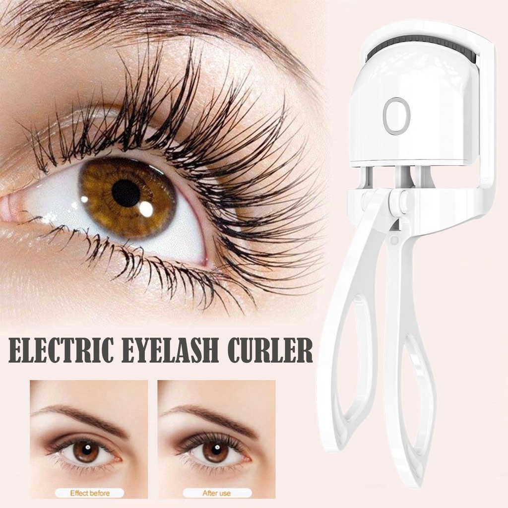 Bomidi Electric Heated Eyelash Curler Rechargeable Eyelashes Curls Makeup Tools Eye Lash Perm EC1