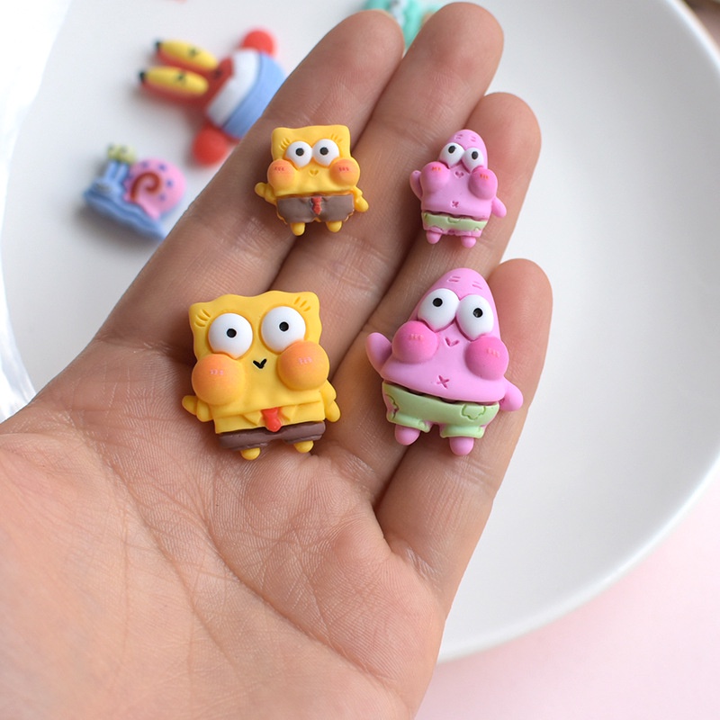 @shinydiy Spongebob Charm Crocs/Jibbitz/Crocs Kancing/Charm Untuk Aksesoris Sepatu Perhiasan DIY | asesoris wanita｜crocs jibbitz