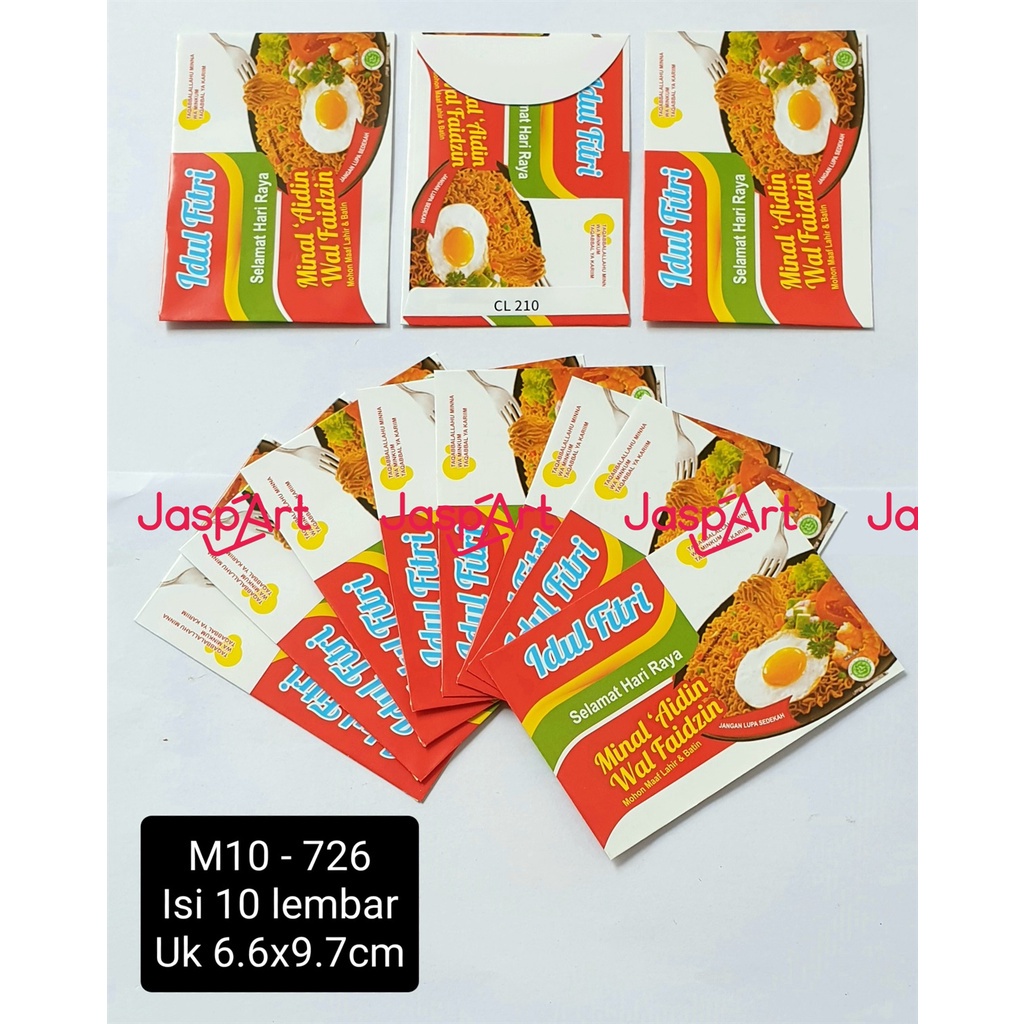 

AMPLOP LEBARAN IDUL FITRI SNACK UNIK KEKINIAN 1 PACK ISI 10 SIAP PAKAI UKURAN MEDIUM