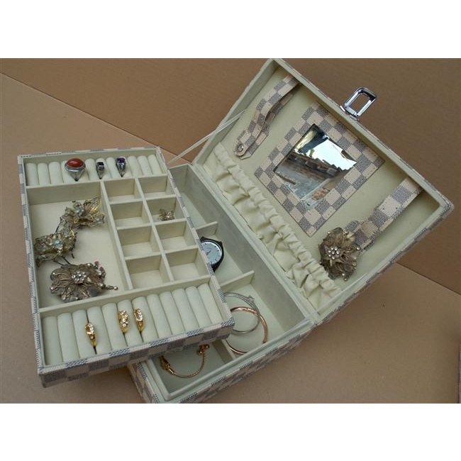 Diskon 50% Kotak Tempat Perhiasan Emas dan Aksesoris Cincin Gelang Kalung Antam Promo Jewelry Box Organizer