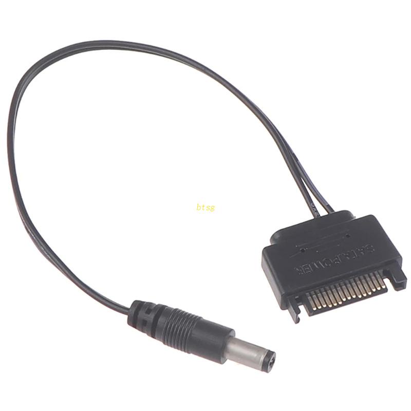 Btsg Upgraded Male Connector to 12V DC Plug Power-Adapter-Cable DC Plug 5.5MM x 2.1MM Cocok Untuk Laptop 5V/12V 2pcs