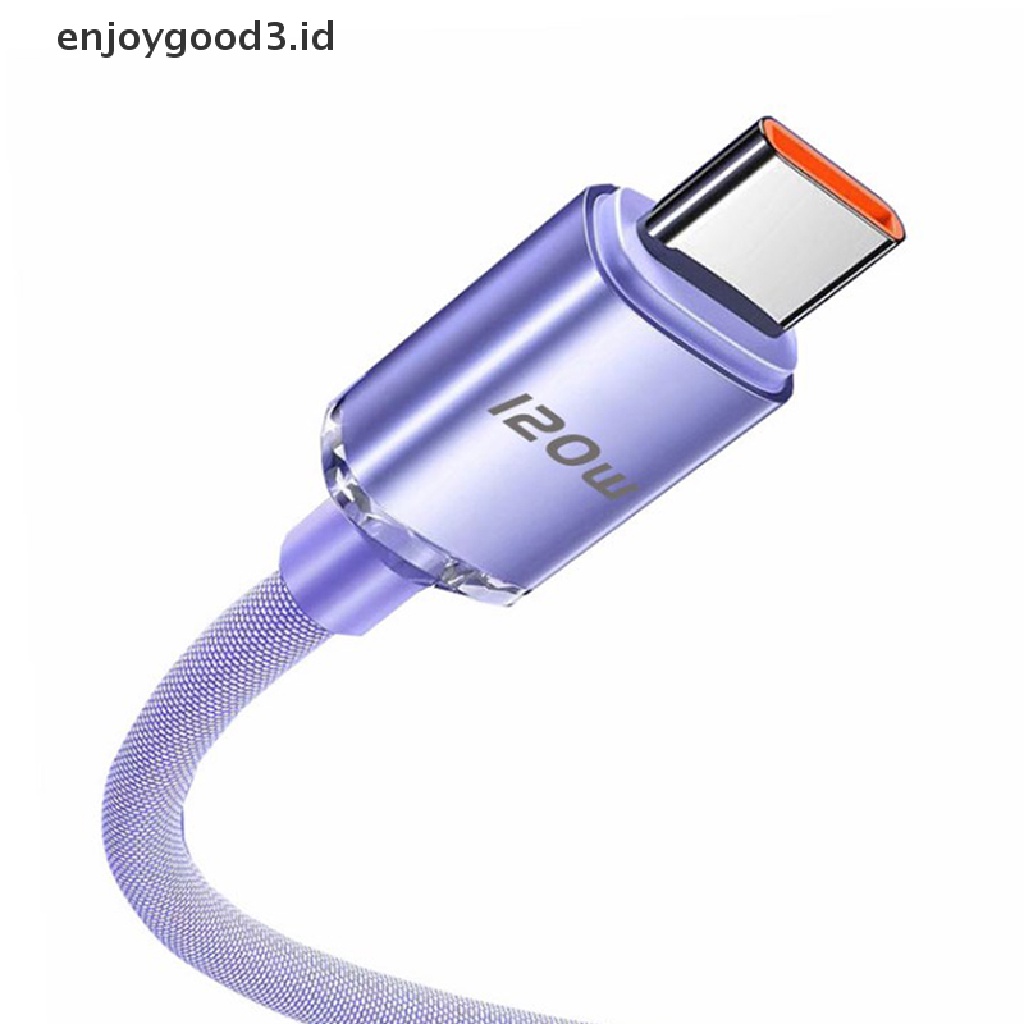 [Rready Stock] 120W USB Tipe C Kabel 6A Pengisian Cepat Tipe C Kabel Quick Charge USB C Cables (ID)