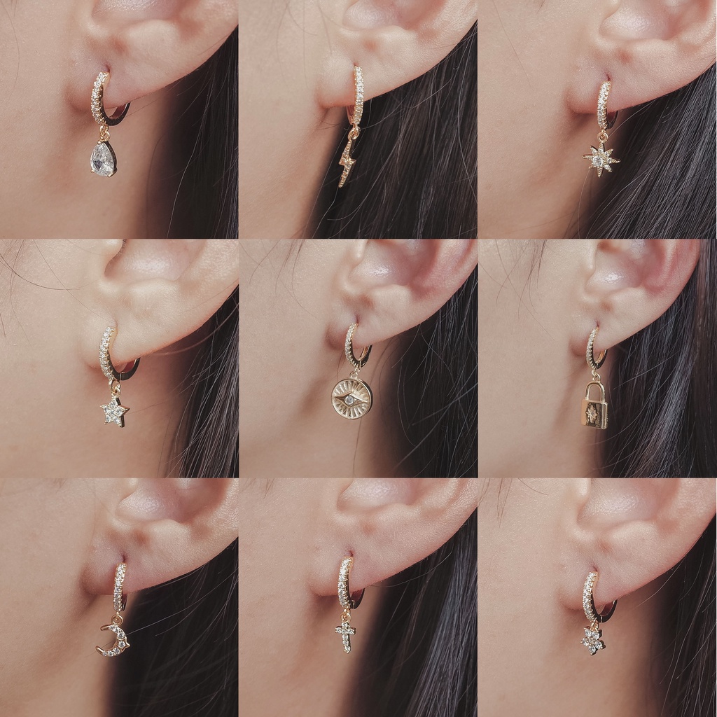 1370 / 1371 (HARGA 1 BIJI) - ANTING PIERCING TINDIKAN HELIX TRAGUS - STAINLESS STEEL