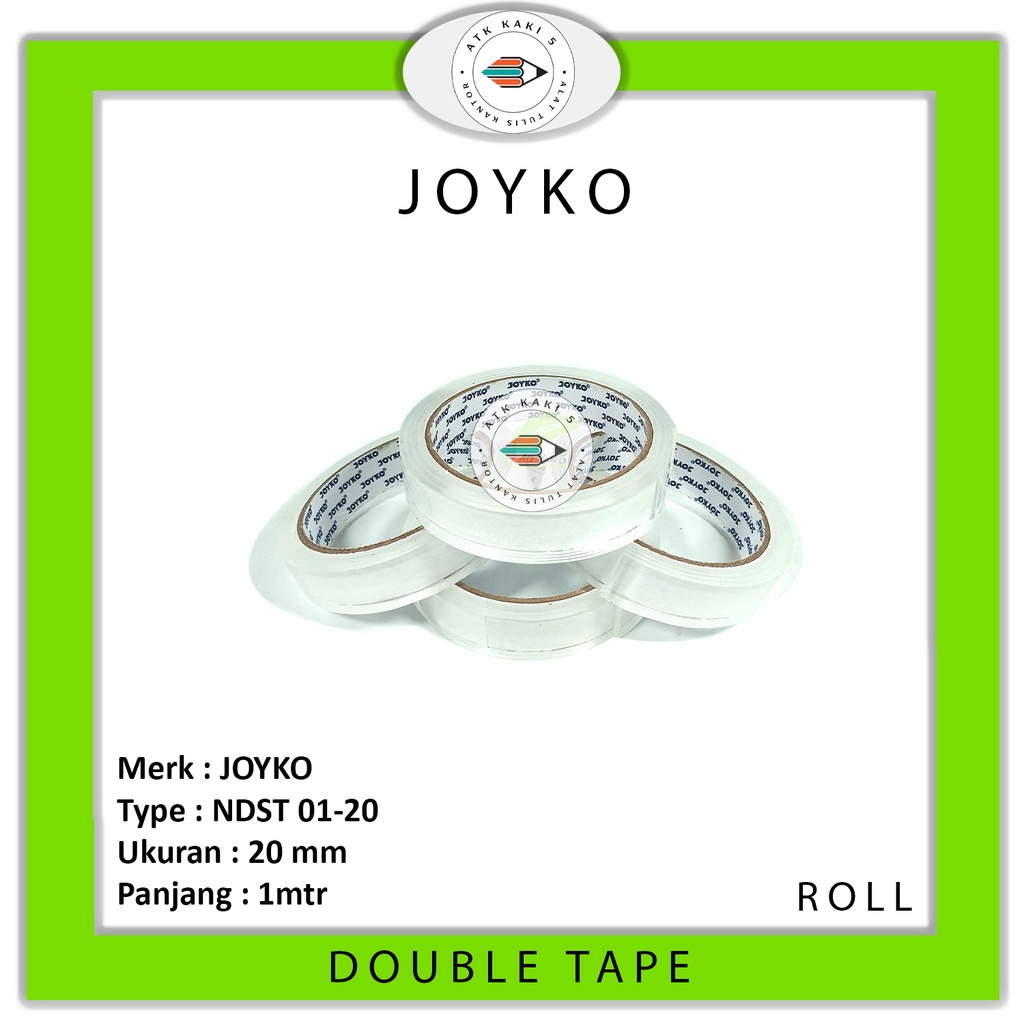 

JOYKO - NDST A01 - 20 Nano Double Sides Tape Transparant - Roll
