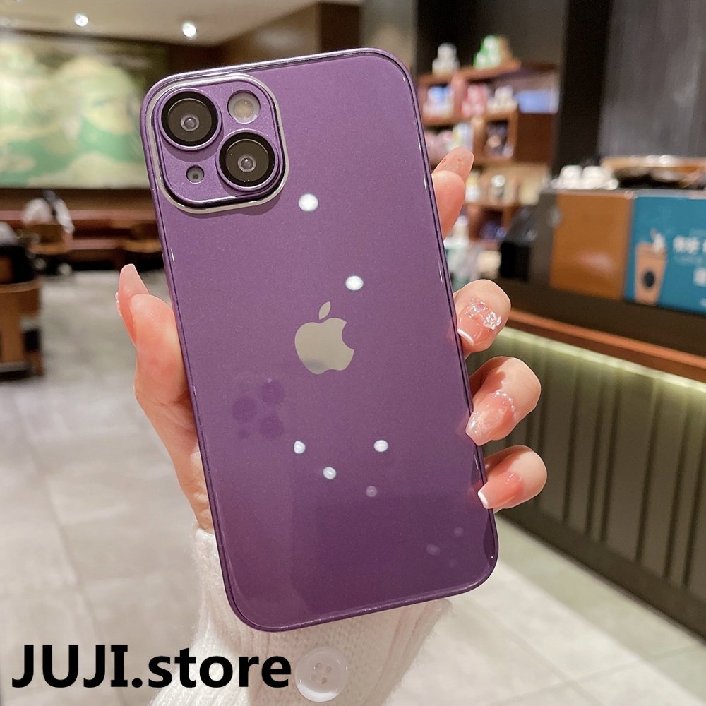 Casing Ponsel Kaca Anti Potong Untuk Iphone11 12 Pro Max13 14 Pro Max Case Macaron Case Silikon Cair Untuk Iphone14Plus Casing Tahan Guncangan