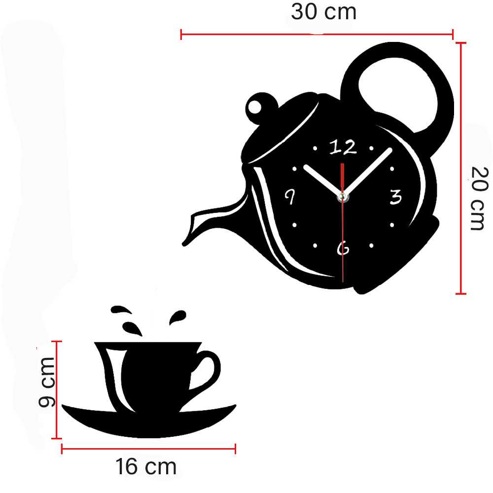 (BISA COD) FTIHSHP Jam Dinding Quartz Creative Design Model Teko Kopi Unik - NS003