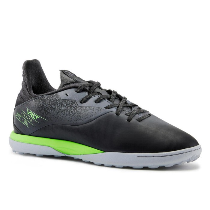 KIPSTA Sepatu Bola Viralto Turf TF - Black/Green - 8612886