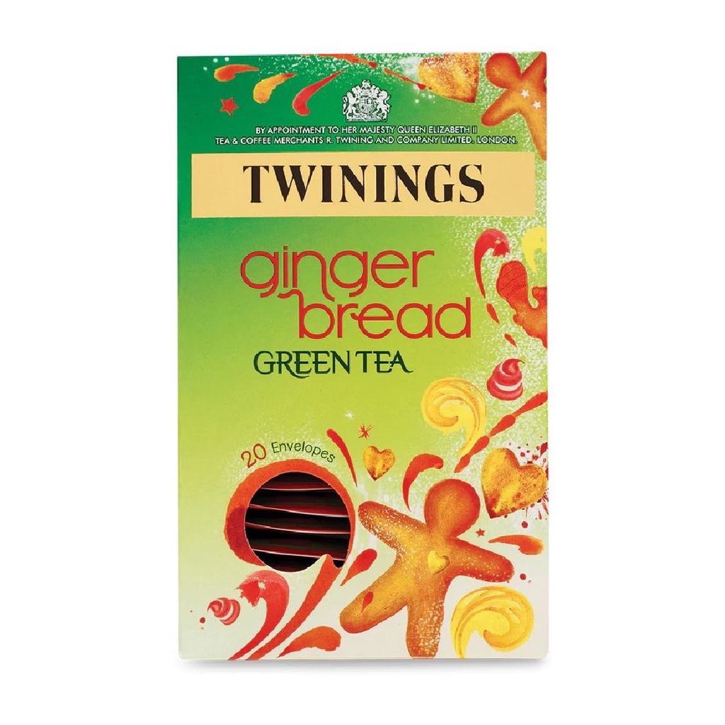 Twinings Ginger bread Green Tea All Natural Ingredients 20s x 2g