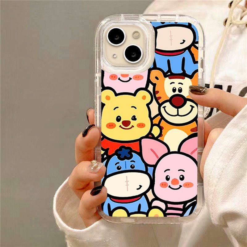 IPHONE Soft Phone Case Kompatibel Untuk Iphone14 13 11 12 Pro XS Max X Xr7 +8 Plus Casing Lucu TPU Silikon Shockproof Cover