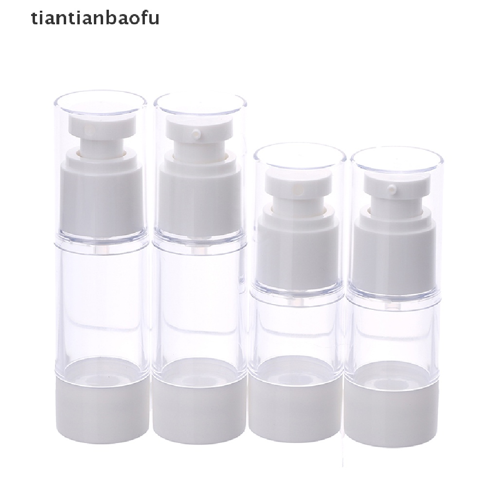 [tiantianbaofu] 15 /30 /50/100ml Botol Krim Lotion Airless Vakum Isi Ulang Wadah Butik