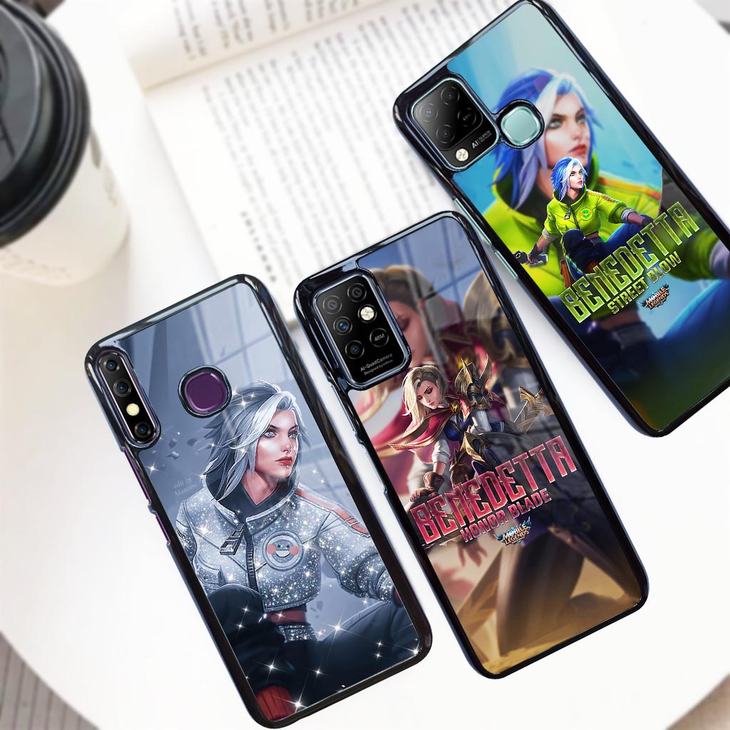 (F51) Case glossy Infinix Smart 4 5 S5 Hot 8 9 10 11 PLAY 10S Note 7 8 10 Pro Mobile Legend Benedett