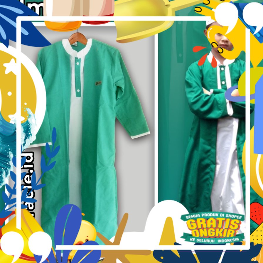 Motif polkadot / Jubah Anak Almiracle / Gamis Anak umur 1-13 tahun / Jubah Habaib Ulama habib / Juba