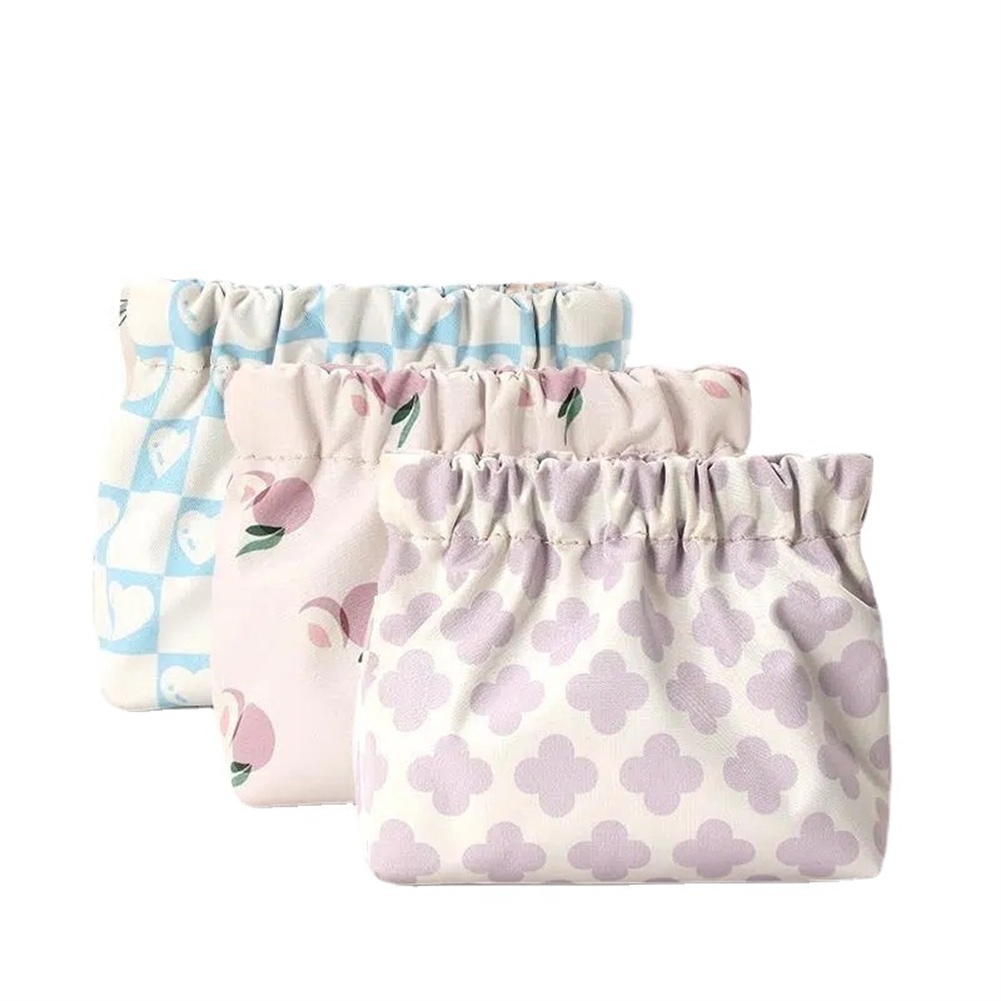 Napkin Pembalut Wanita Tas Penyimpanan Kartun Kartu Kredit Dompet Koin Makeup Kabel Data Lipstik Earphone Tas Penyimpanan Tas Tangan Pengatur Penyimpanan