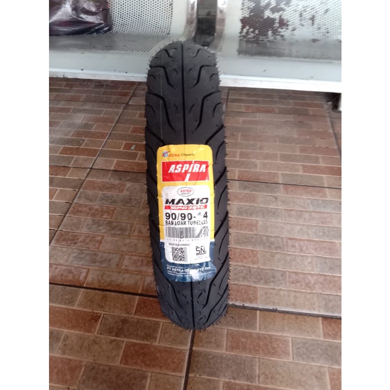 BAN ASPIRA TUBELESS / BAN TUBLES ASPIRA MAXIO 90/9014 SPR38 TL