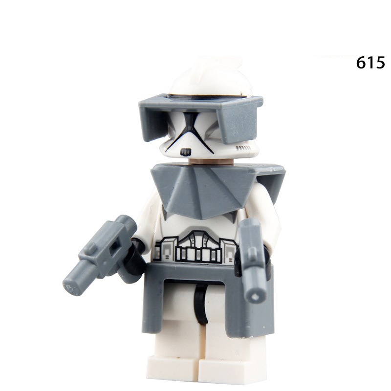 Clone Trooper Heavy Soldier Minifigures Star Wars Commander REX FOX Serigala Demolition Soldier Koleksi Angka Mini