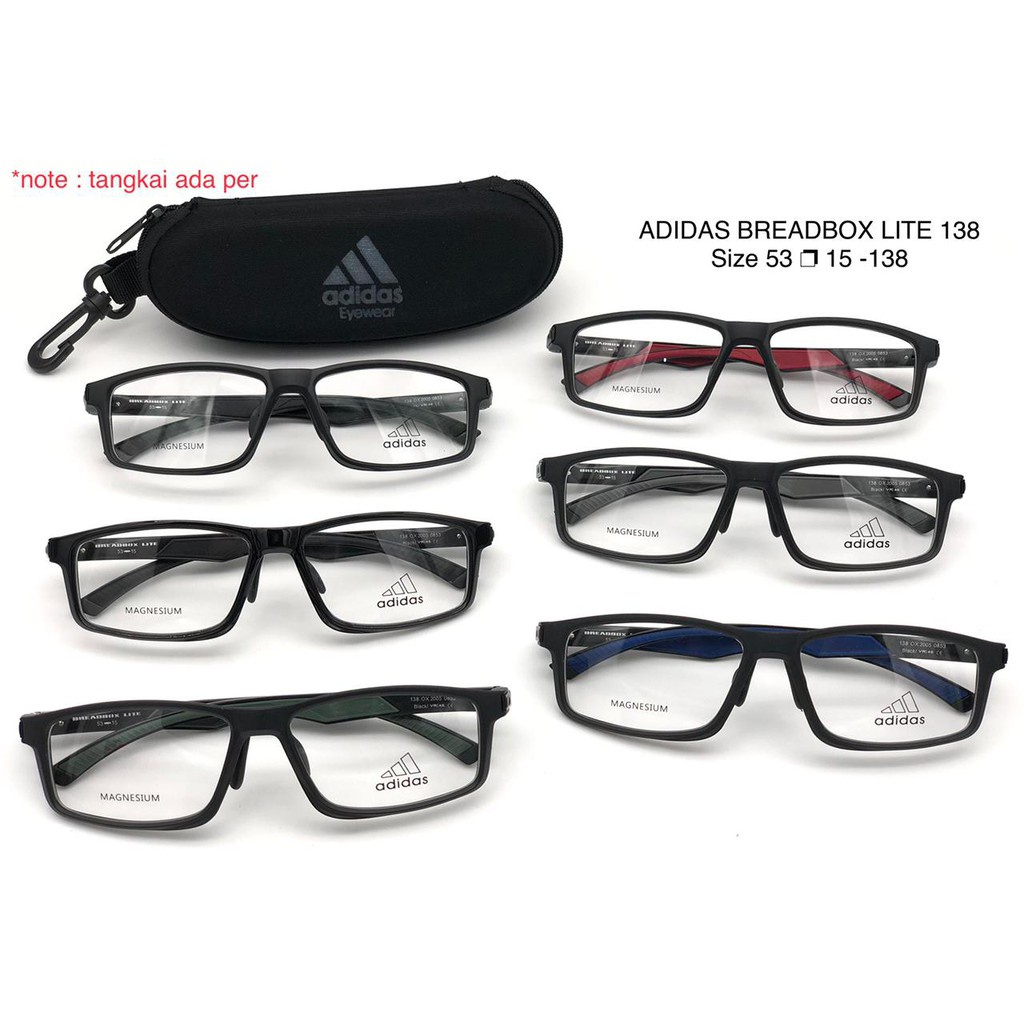 TERMURAH SE-SHOPEE Kacamata Adidas Breadbox Lite 138 Anti Radiasi Photoromic Blueray Minus Baca Plus Silinder