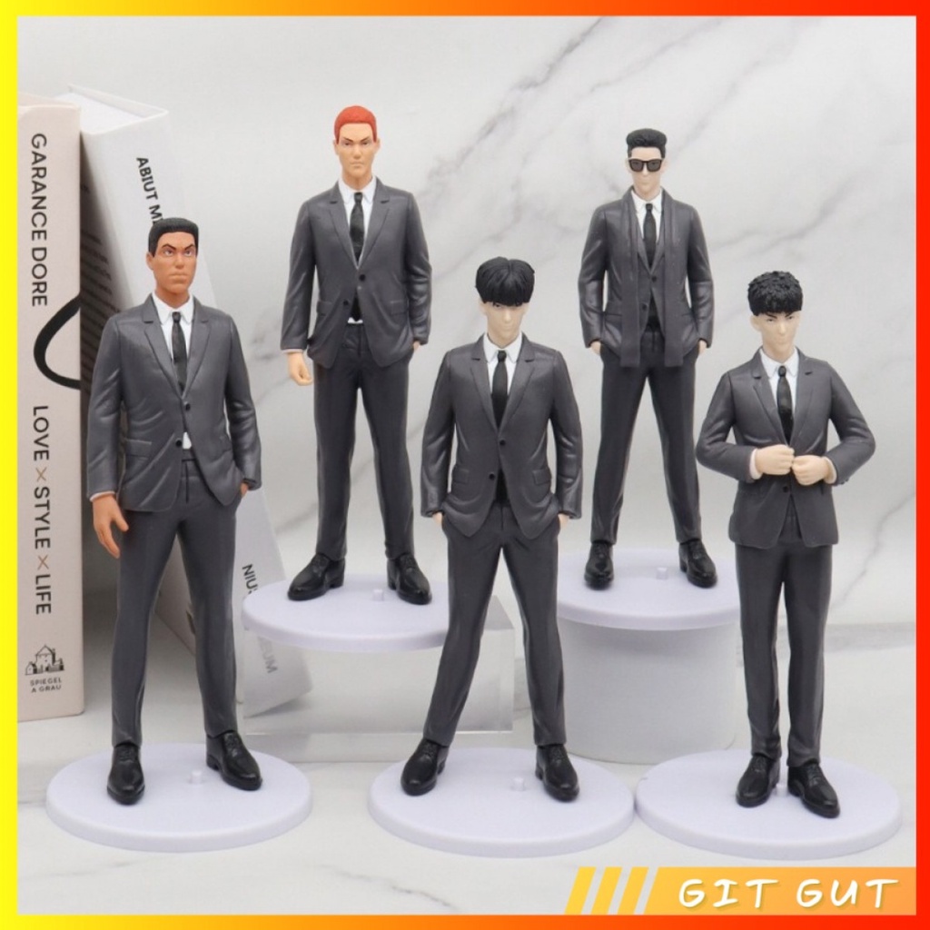 Action Figure Pajangan Set 5 Pcs Slam Dunk Sakuragi Formal Suit