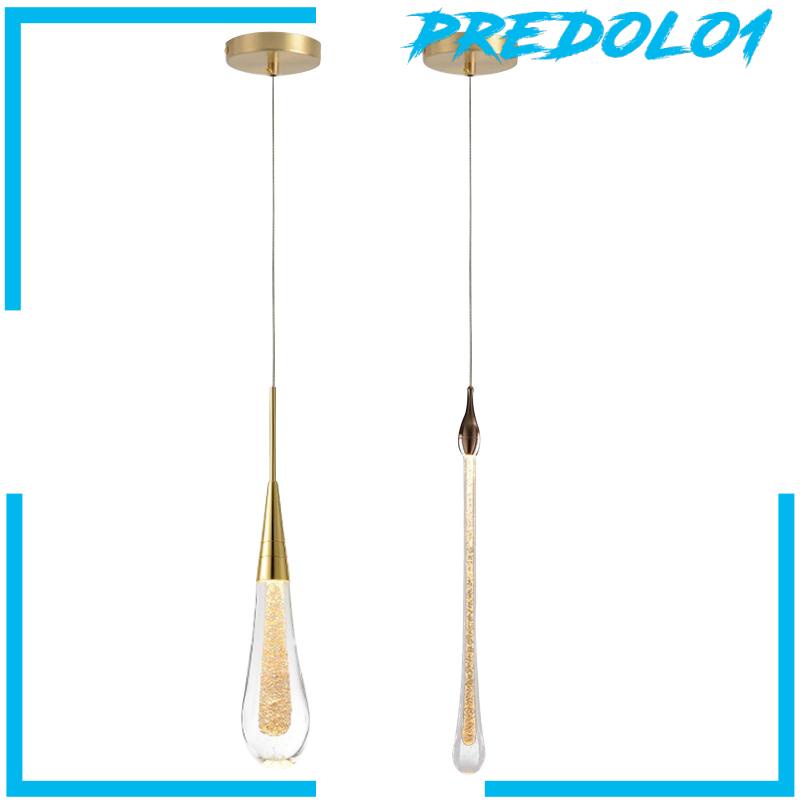 [Predolo1] Lampu Gantung Kaca Lampu Plafon Gantung Bentuk Drop Untuk Dapur Kamar Tidur
