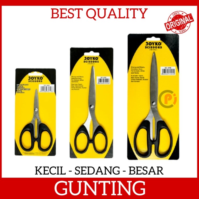 JOYKO Scissors Gunting Ukuran Kecil Sedang Besar SC 828 838 848