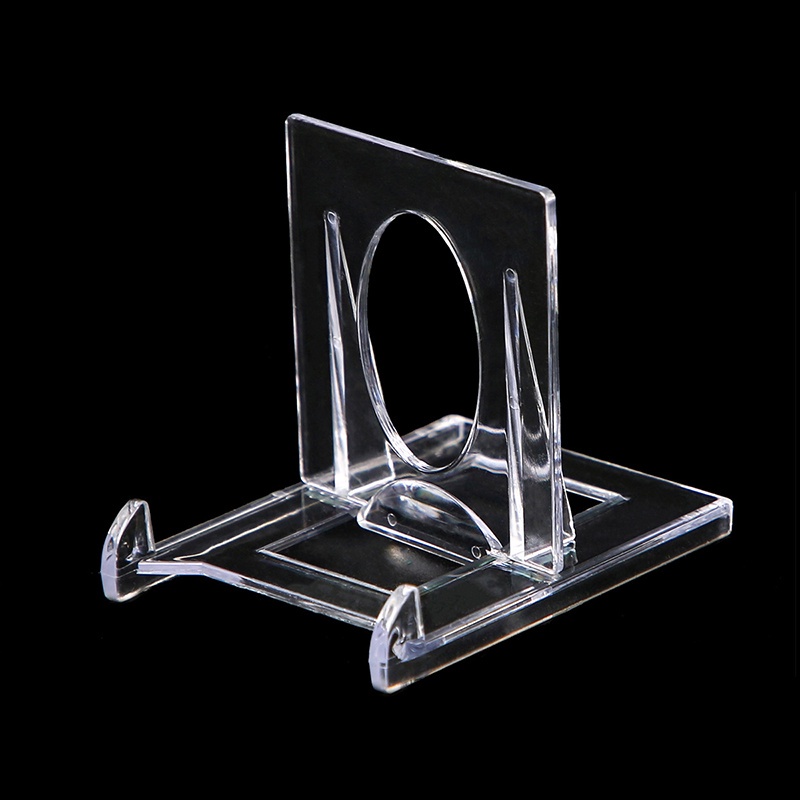 Stand Display Plakat Akrilik Transparan Kreatif Bracket Stand Adjustable Untuk Frame Foto Phone Holder Tag Rak Organizer Rumah
