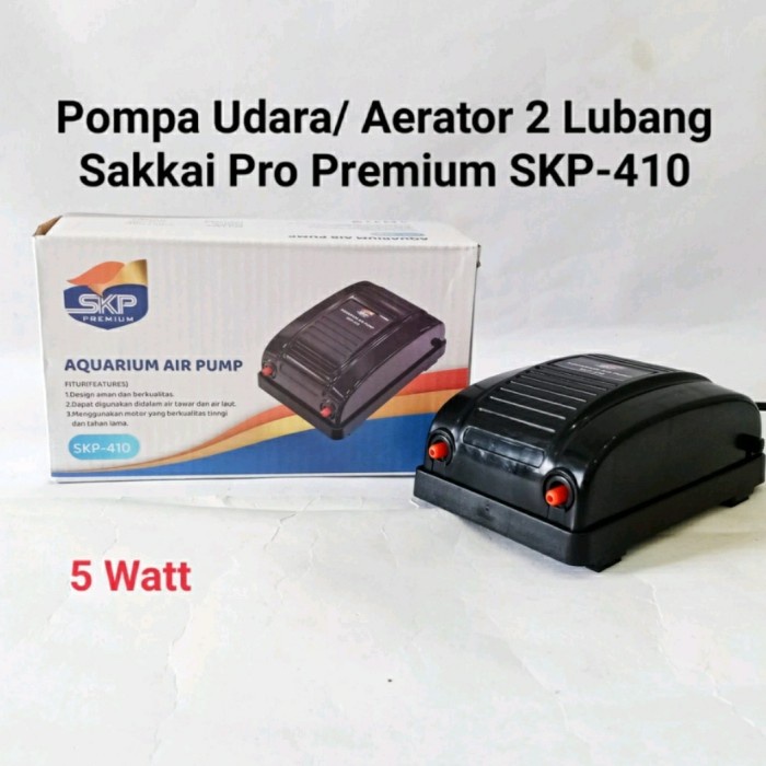 aerator gelembung udara aquarium 2 lubang