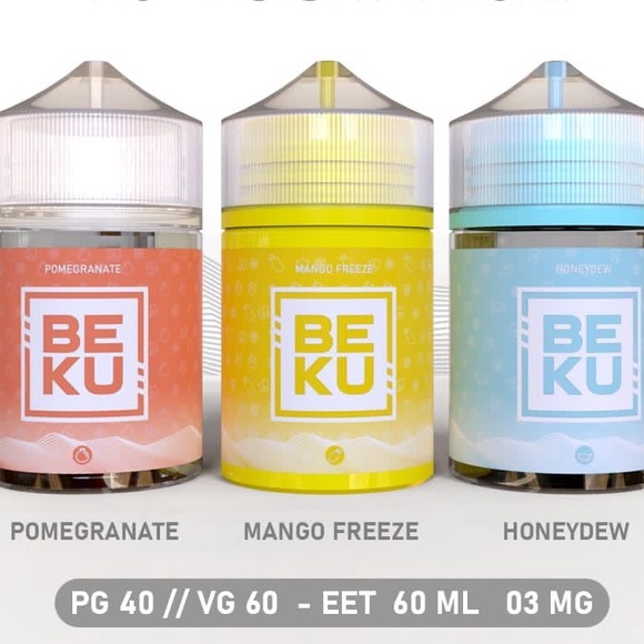 BEKU BY PODA ELIQUID X FVS X RAYS DB AUTHENTIC 3MG 60ML