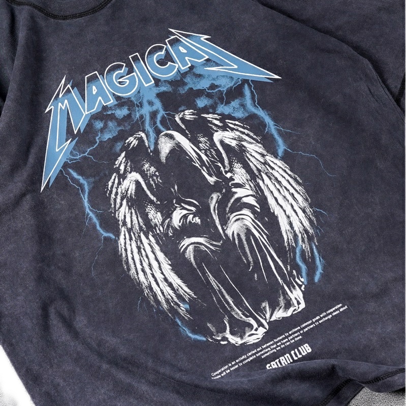 {oversize}Baju Kaos Cotton Combed WASH Oversized Distro Motif MAGICAS XXX