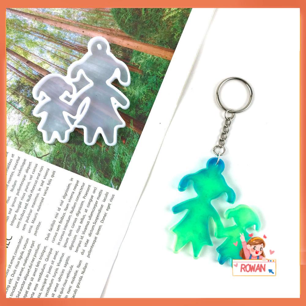 R-flower Keychain Mold Cute Hand-made Cetakan Silikon Kakak Baik