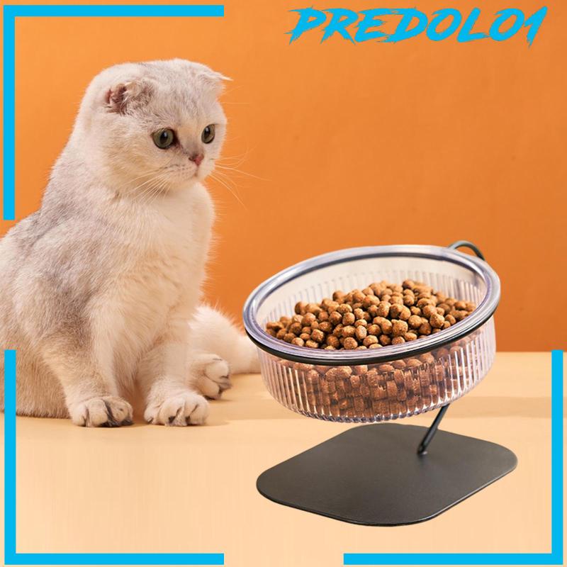 [Predolo1] Raised Cat Bowl Anti Slip Pet Feeder Waterer Tahan Lama Untuk Anjing Kecil Sedang