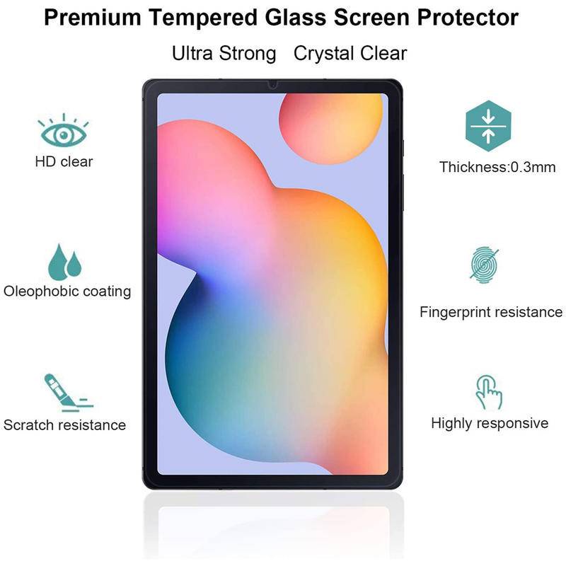 Untuk Samsung Galaxy Tab S8 S7 Plus Ultra S6 A7 Lite A8 S5e X906 X806 X706 T725 Pelindung Layar Tablet Tempered Glass Film Untuk Samsung Tab A 8.0 8.4 10.1 10.5 P355 T295 P205 T307