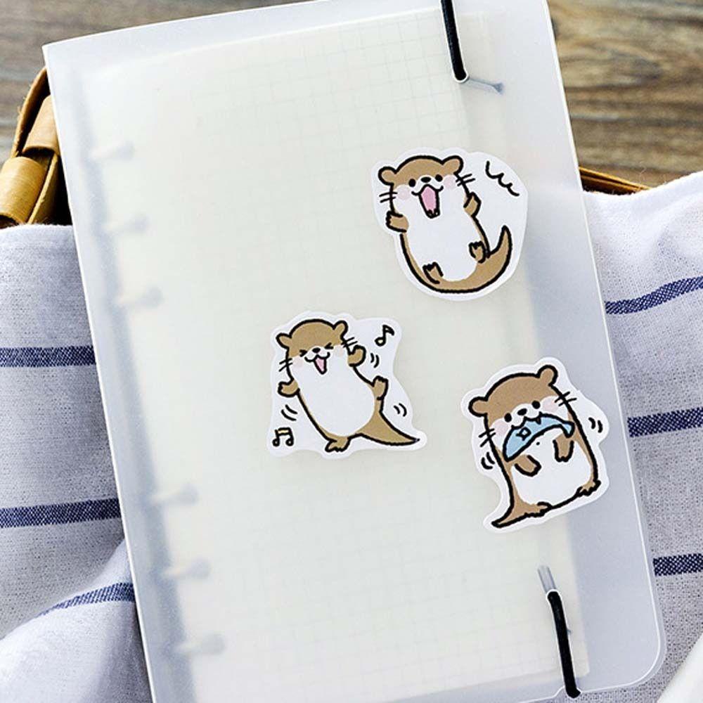 Mxbeauty Self-Adhesive Stickers Label Deco DIY Diary Alat Tulis Stiker Diary Dekorasi Sealing Stiker DIY Dekorasi Lukisan Stiker