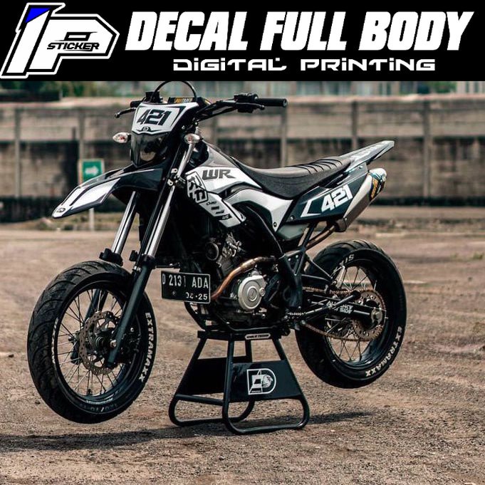 DECAL WR PUTIH HITAM FULL BODY