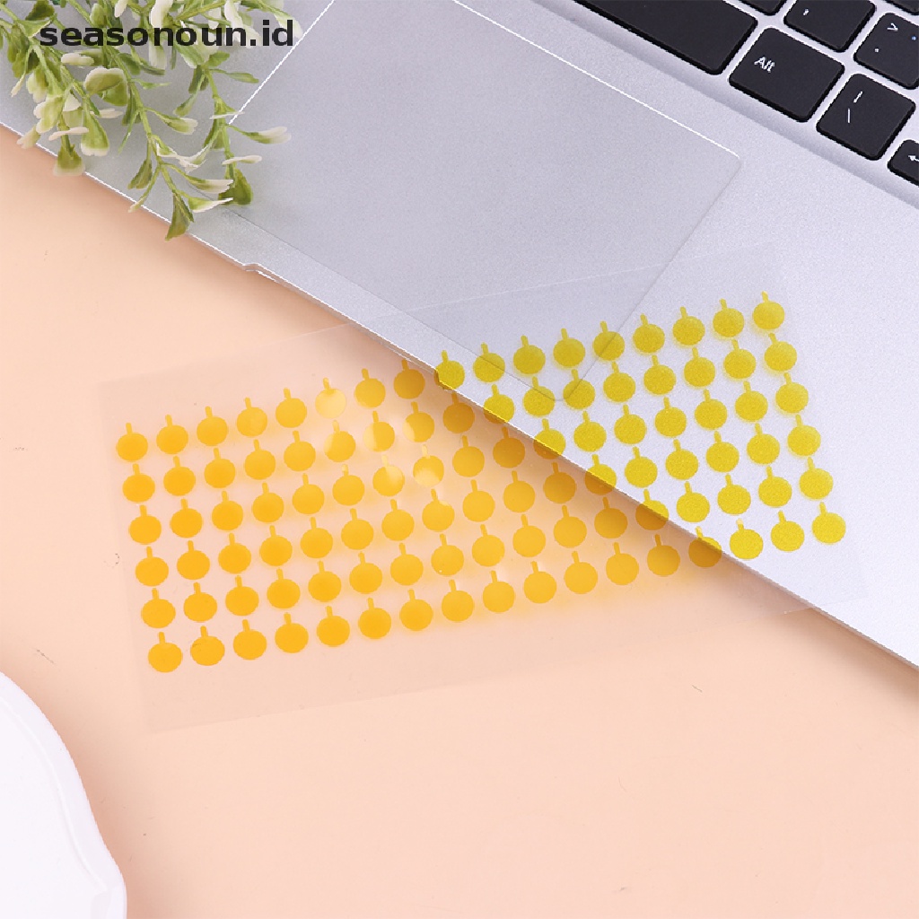 Seasonoun 100Pcs Stiker Pelindung Debu Stiker Tape Suhu Tinggi Untuk Ponsel pple X Xs 11 12Pro Kamera Infrared Dot Matrix Kamera Depan Sticker Pelindung.