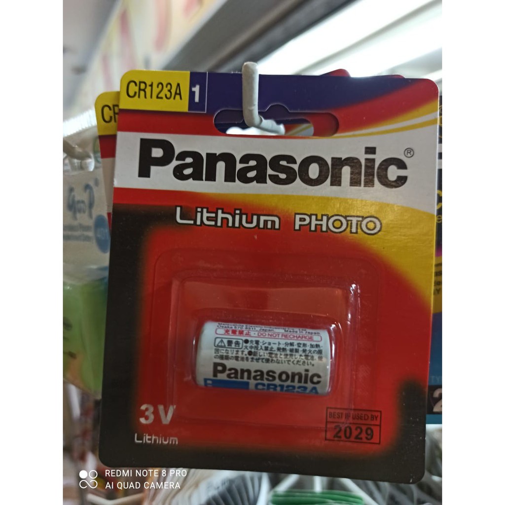 Baterai Panasonic Panasonic CR123 - 3v murah