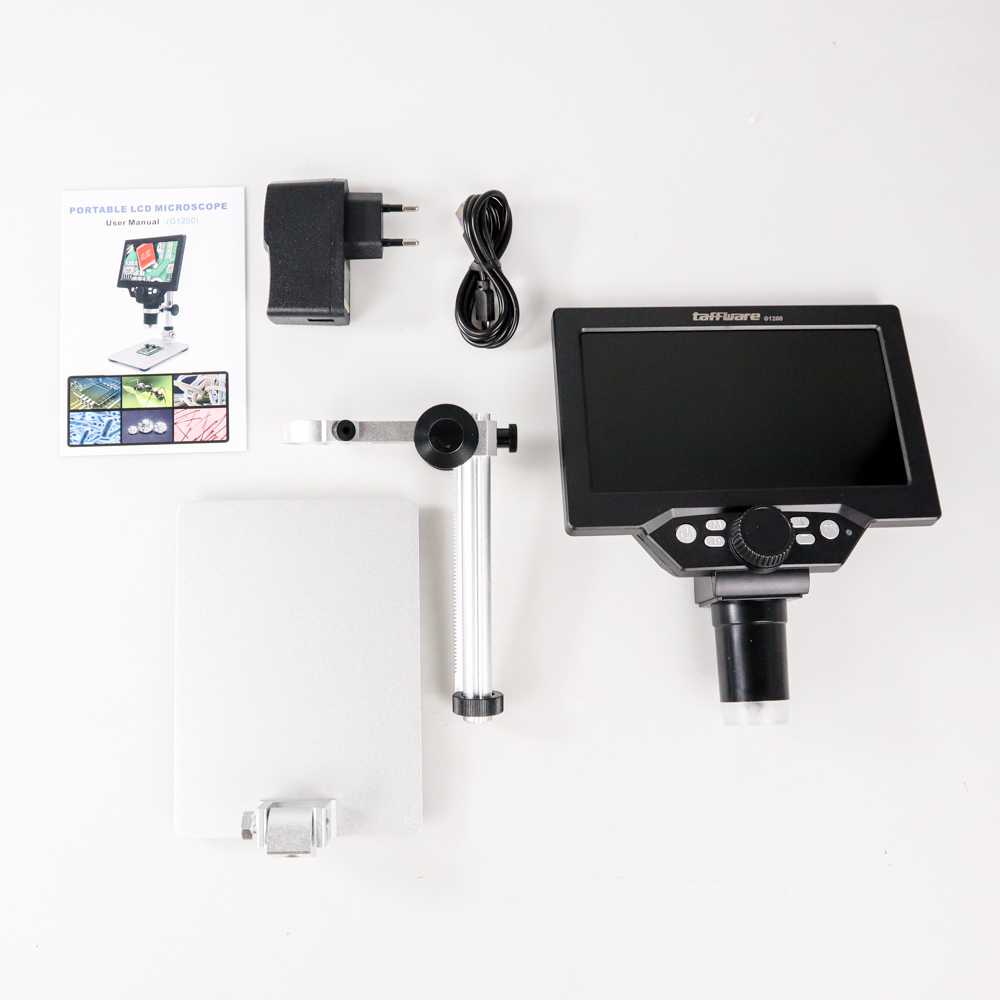 PROMO Taffware Mikroskop Digital 12MP 1200X Monitor &amp; Metal Stand - G1200 microskop microscope service hp microscope digital servis hp 7ROT9FSV