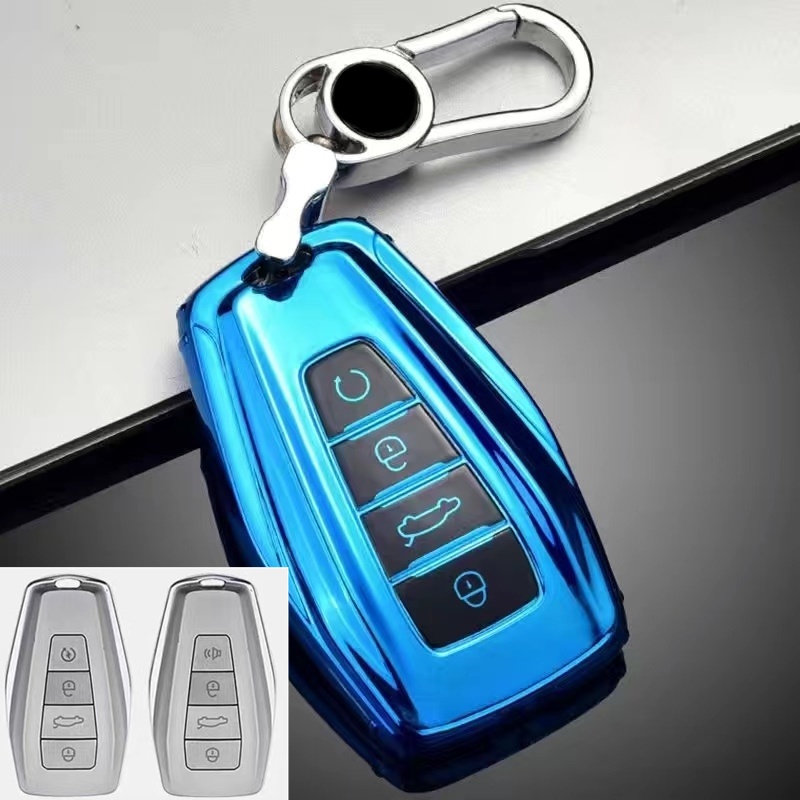 Untuk Proton X50 Key holder Soft TPU car Key Case Cover remote Kunci Mobil Tas Gantungan Kunci Aksesoris Mobil