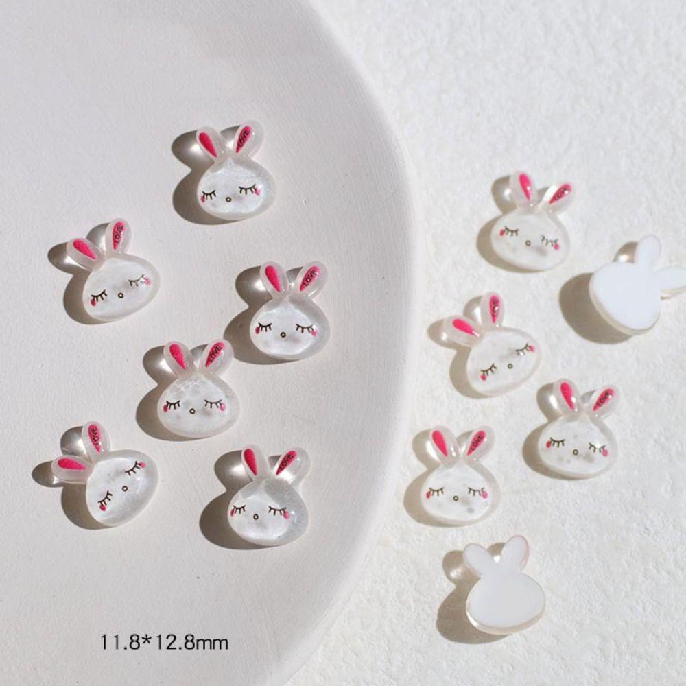 Nickolas1 Dekorasi Nail Art DIY 10pcs Kuromi Resin Kawaii Cinnamoroll Hiasan Kuku Hewan