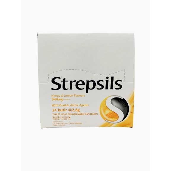 

✨NEW✨ -strepsils permen isi 24 sachet - Honey Lemon- 1.1.23