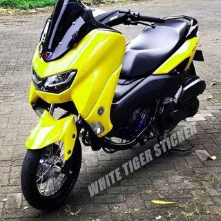 SKOTLET STIKER MOTOR KUNING LEMON GLOSY MENGKILAP STIKER KUNING SCOTLITE YELOW GLOSY SKOTLET KUNING 
