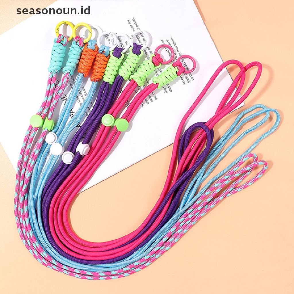 Seasonoun DIY Messenger Bag Chain Mobile Phone Case Back Clip Detachable Bear Wave Klip Belakang Untuk iPhone Samsung Klip Universal.