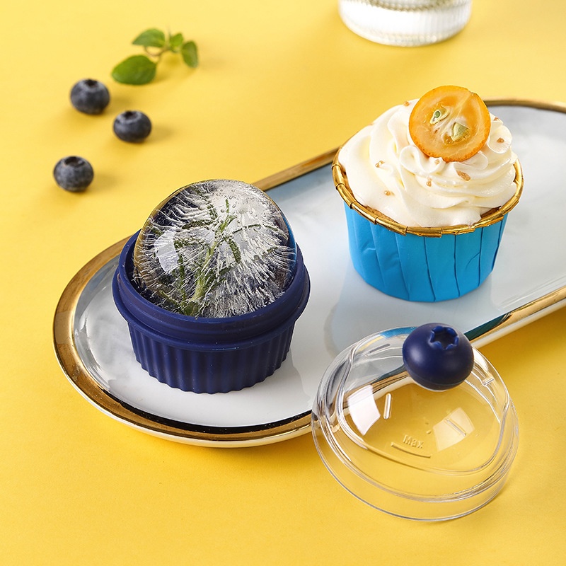 Cake Ice Hoki Forming Cup Easy-Demoulding Juice Ball Mould Food Grade Silicone Ice Ball Mold Model Pembuat Es Sederhana Praktis Untuk Rumah Pub Milk Tea Shop