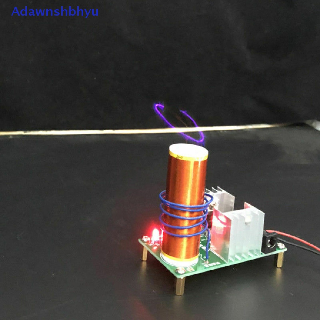 Adhyu DIY Kit Mini Tesla Coil Plasma Speaker Set Proyek Musik Lapangan Elektronik Part ID