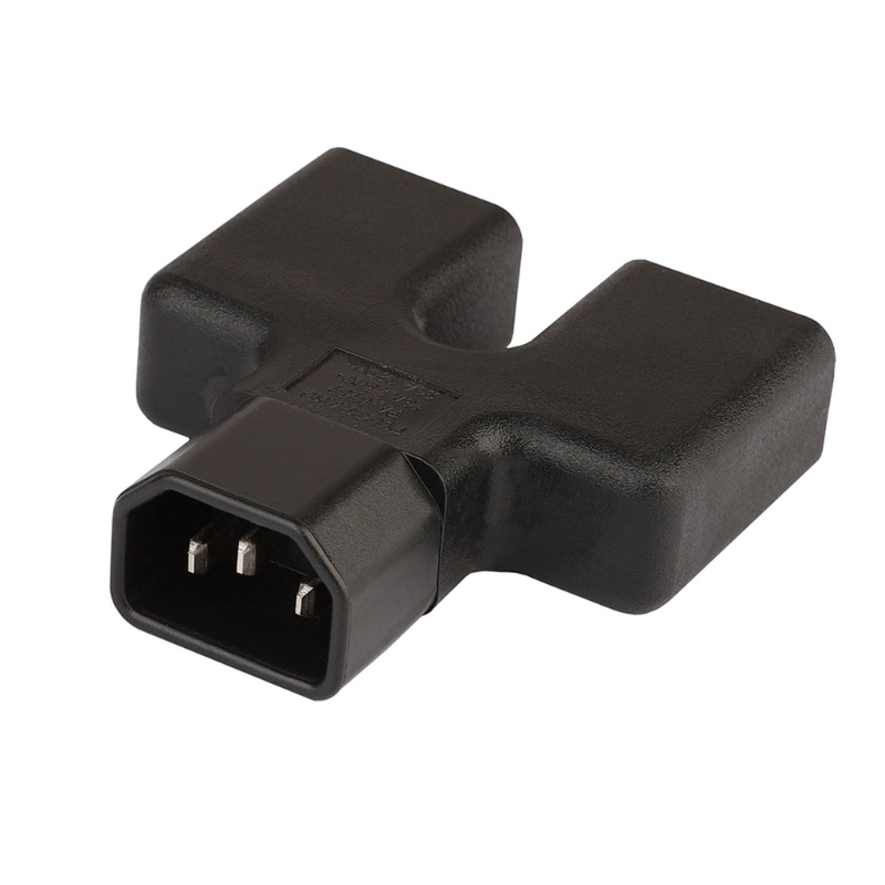 Adaptor Colokan Konversi zzz IEC320 C14 to C19x2 Laptop UPS-PDU Converter Adapter