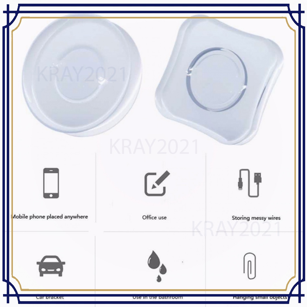 Holder Smartphone Nano Adhesive Sticky Rubber Pad -TP939