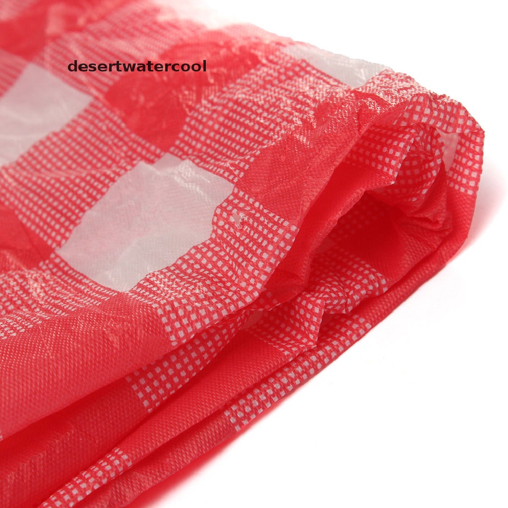 Deid Red Gingham Plastic Disposable Wipe Check Taplak Meja Pesta Outdoor Piknik BBQ New Gingham Plastik Lap Sekali Pakai Cek Taplak Meja Pesta Outdoor Piknik BBQ Gingham Plastik D