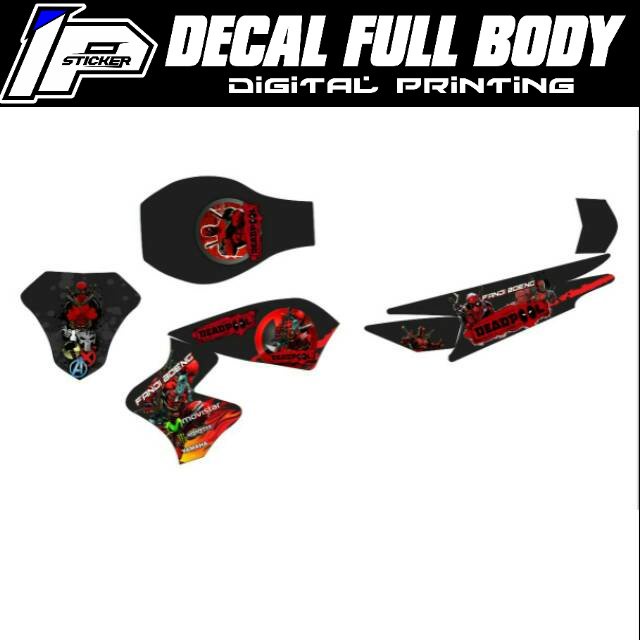 Decal Sticker VIXION OLD full body - Dekal Stiker  VIXION OLD desain Deadpool