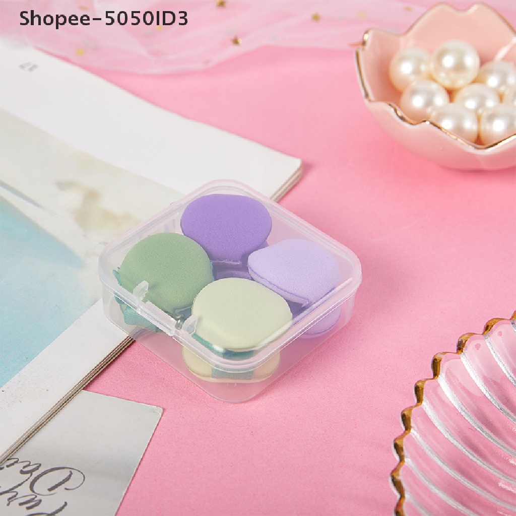 [HOT] 4/8pcs Puff Kosmetik Mini Bentuk Jari Jempol Air Cushion Spons Alat Makeup [ID]