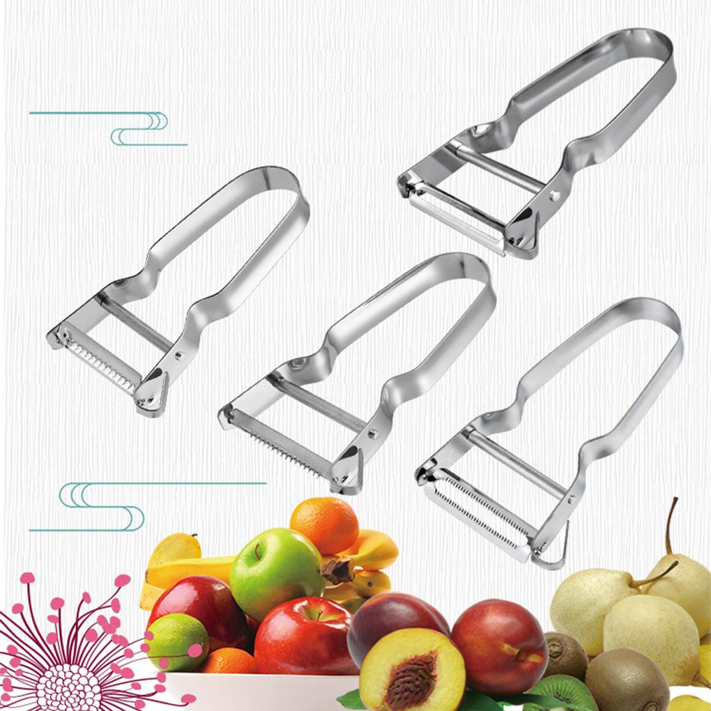 Fruit Slicer Parutan Kentang Compact Size Gagang Panjang Handily Gripped Melon Wortel Planer Tahan Karat Gadget Dapur Profesional