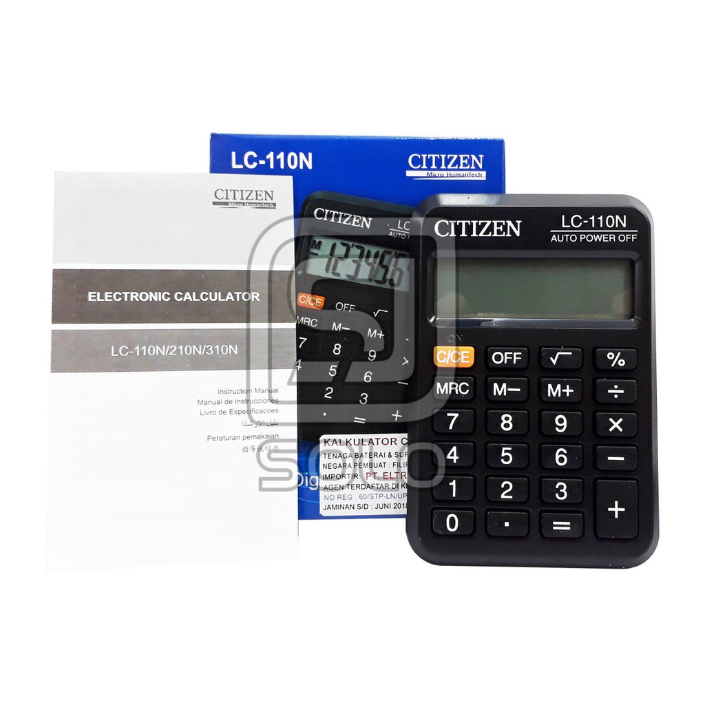 

Calculator Kalkulator CITIZEN LC-110N Dekstop Calculator Original