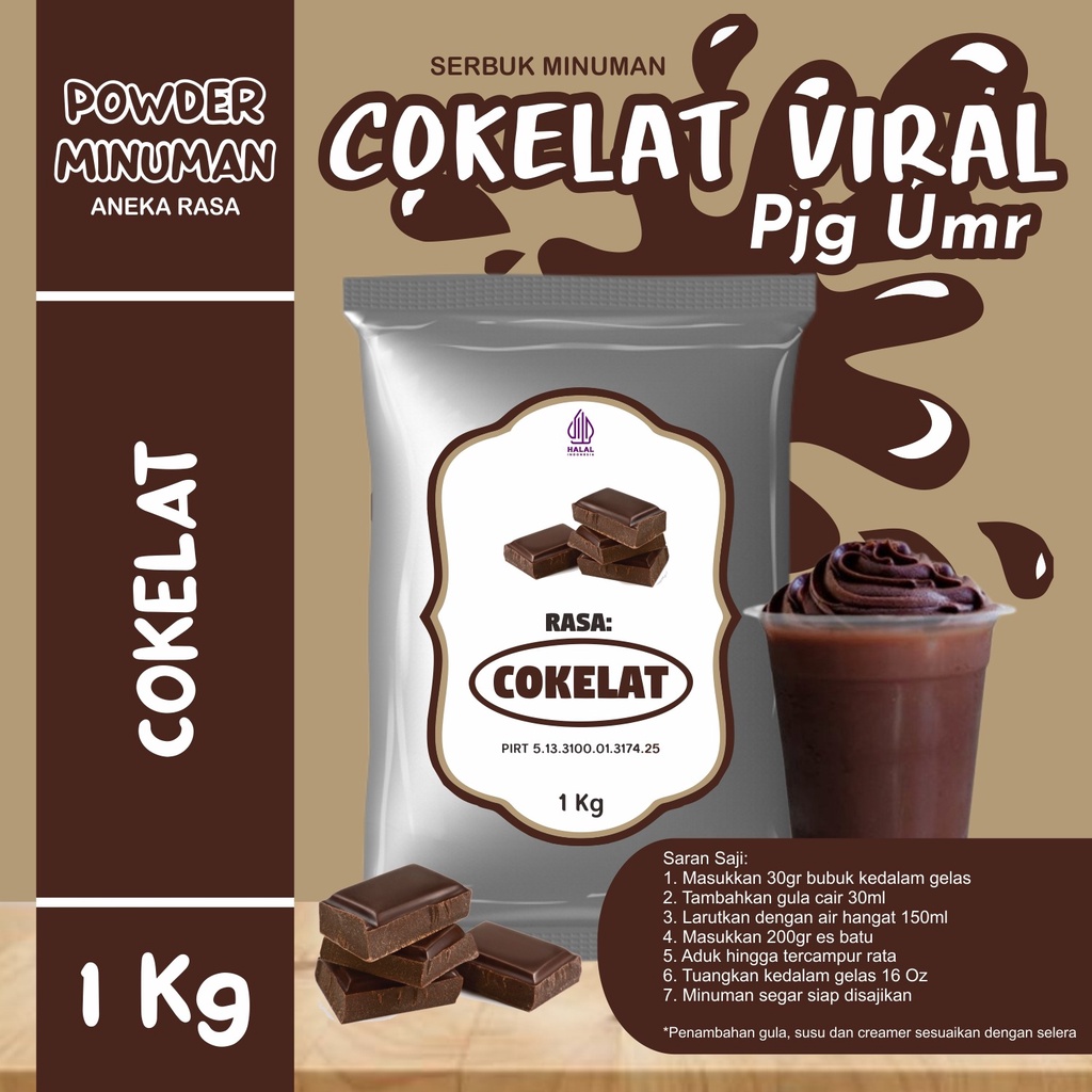 

Bubuk Minuman Rasa Coklat Viral Bubuk Minuman Kekinian Coklat Pjg Umur 1Kg Boba Drink